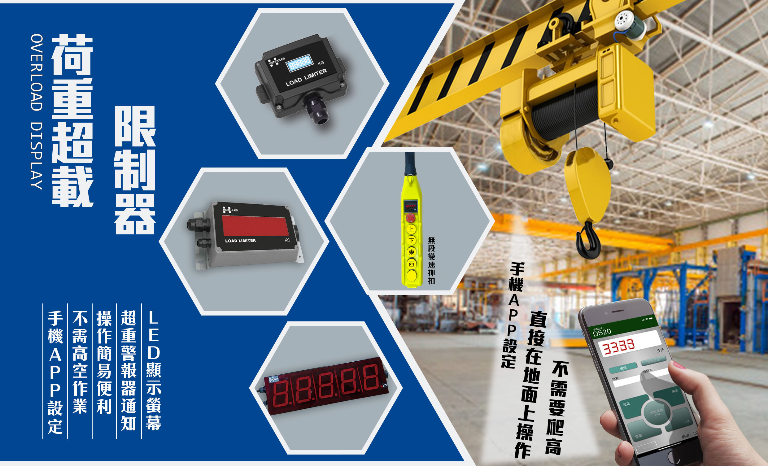 【荷重顯示器】精準掌握吊掛安全